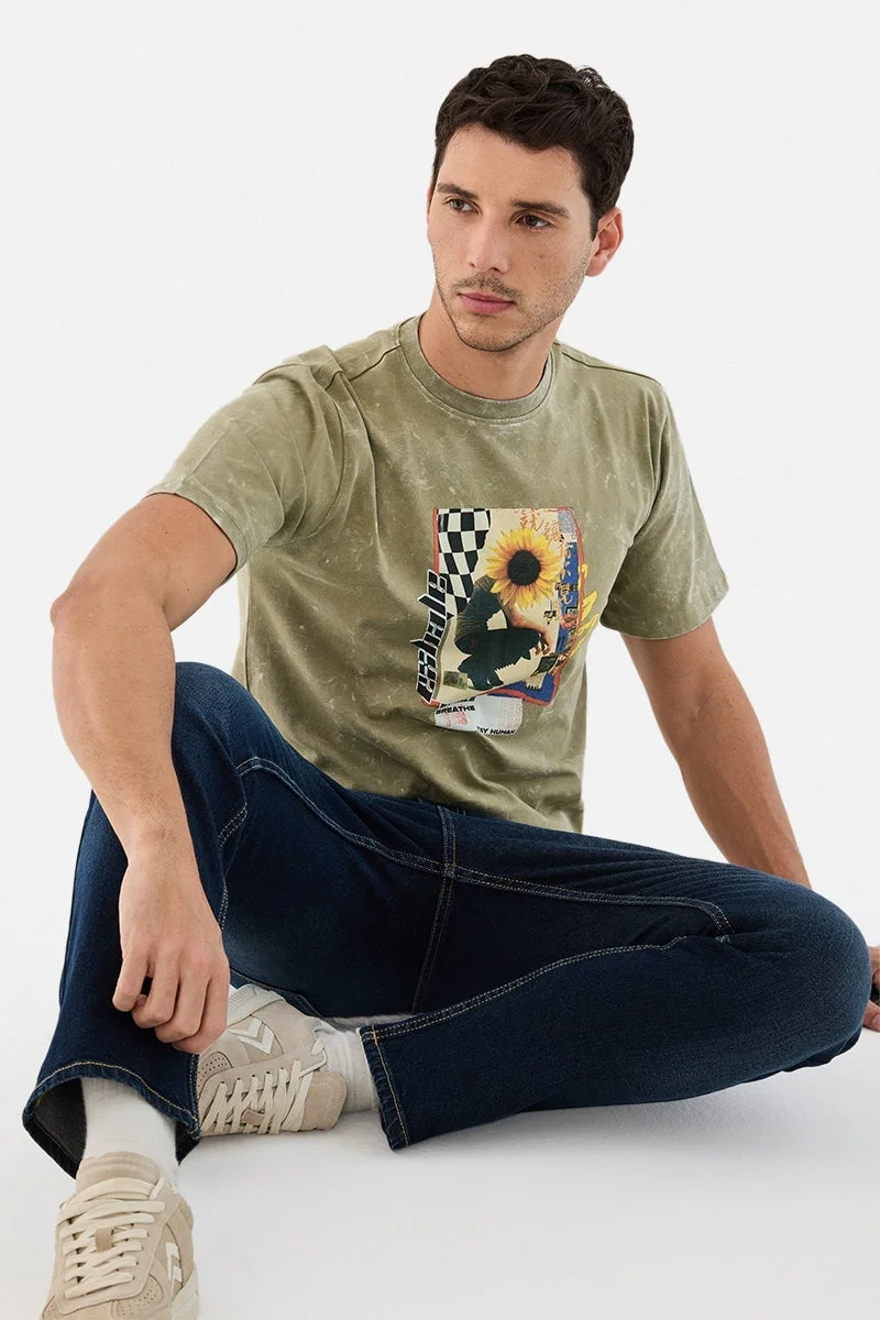 سنيتش Optic Wash Graphic T-Shirt